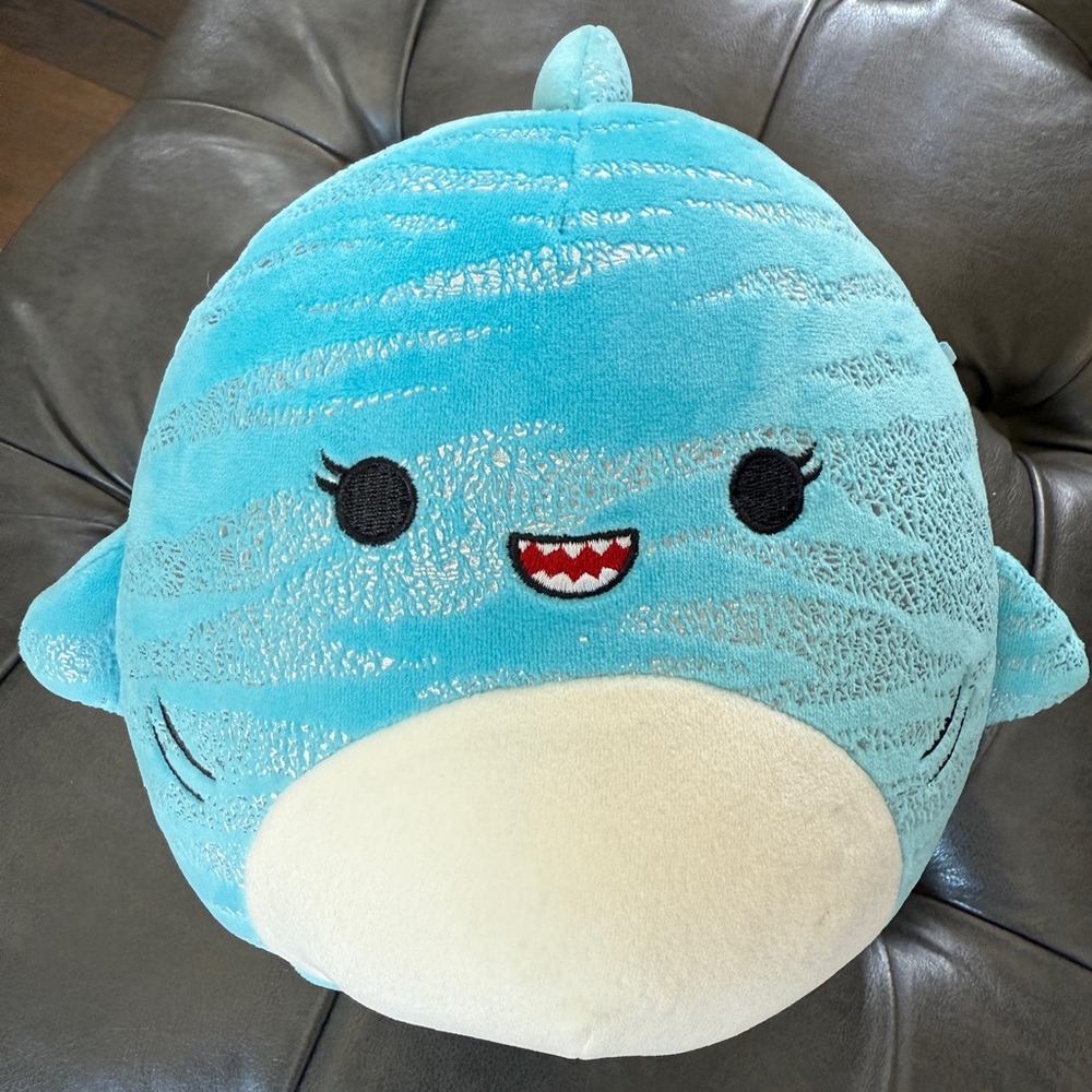 Squishmallows Shark for Shark Week Blue White Silver Plush - NEW
